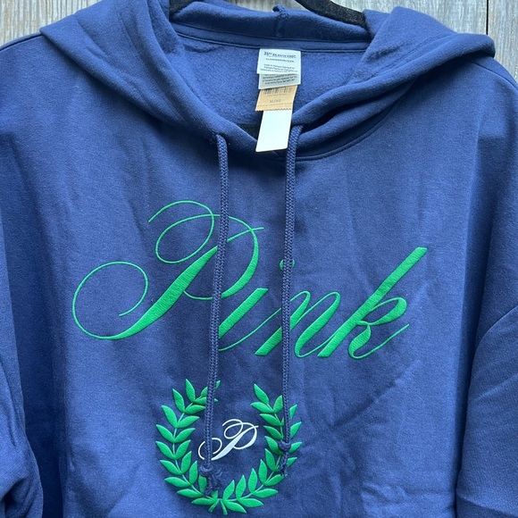 NWT PINK Everyday Fleece Crop Hoodie Sweatshirt size XL - Picture 9 of 12